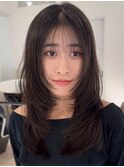 ブリーチハイライト髪質改善ダブルカラーレイヤーカット