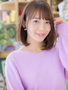 カバーヘア イヴ 戸頭店(COVER HAIR EVE) *bliss* 清楚な♪前下がり小顔ストレート