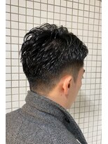 エヌドットバーバー ヒロオ(N.BARBER HIROO) アイロンパーマ×七三オールバック<広尾><理容室><濡れパン>