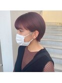 ○大人かわいいくすみピンクとボブショート○（那覇 新都心）