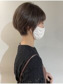 ハイライト大人グレージュマッシュショート【白金/目黒】濱口