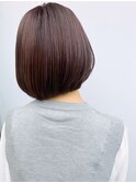 大人かわいいくびれミディラベンダーインナーカラー
