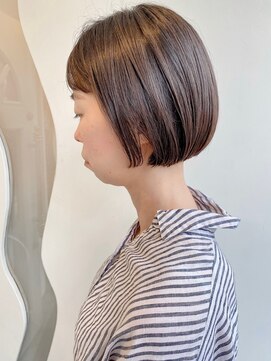 モリオ フロム ロンドン 大宮2号店(morio from London) 【なかじま ひびき】ナチュラルミニボブ