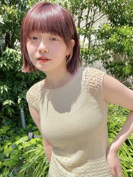 メゾンドイギー(MAISON de IGGY) 前髪/マチルダボブ/ピンクベージュ/インナーグレージュ