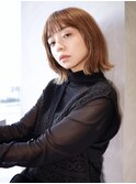 モード/ブラッドオレンジ/逆グラデーション/ボブウルフ/馬車道
