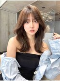 リフトレイヤー センターパート ブリーチ縮毛矯正 ヨジャドル23