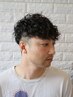 スパイラルパーマ&メンズカット眉カット　￥20000→18000