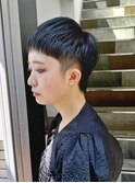 刈り上げ/刈り上げショート/ベリーショート/ブルーブラック