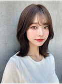 ワンカールレイヤー美髪エアリーロングピンクブラウン