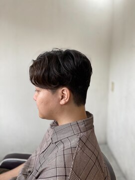 メンズカット バイ ソイクフ(メンズカット by SOY-KUFU) MEN’S HARE アッシュブラックカルマパーマ