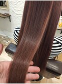 【パーソナルカラー診断×ピンクブラウン】髪質改善
