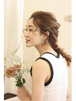 ソース 枚方(SOURCE)&nbsp;結婚式や浴衣ヘアに♪編みおろしアレンジ