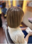 大人白髪ぼかし