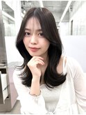 大人可愛い 韓国くびれヘア グレージュ【肥田亜沙美】