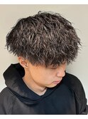 MEN’S HAIR/ブルーブラック/フェザーパーマ/サーフカール/J