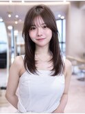レイヤーカット/髪質改善/ハッシュカット/ココアブラウン/小顔