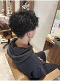 セットを楽に！メンズパーマ
