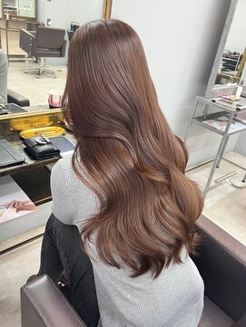 オズ 郡山駅前店(OZ) 大人女子の艶ブラウンロングで韓国風ベージュカラー郡山で人気◎