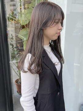 ヘアー アイス ルーチェ(HAIR ICI LUCE) ブリーチなしダブルカラーで作るベージュ/落合