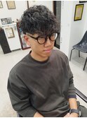 スペインカール(ツイストスパイラル)(スキンフェード)