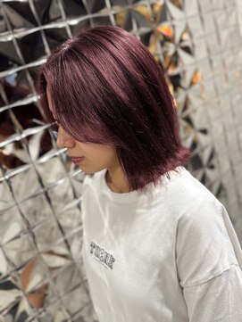 ラブスタシー 京都河原町店(lovestasy) ブリーチなしダブルカラー/ワインレッド