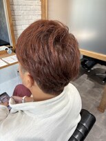 イチパーセント 横浜(1%)&nbsp;メンズカットカラー　ブリーチなし赤味　