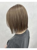 切りっぱなしボブ×春カラー◎垢抜けボブ★20代30代透明感
