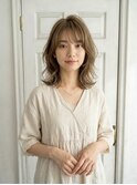 デジタルパーマ/ウェーブ/シースルーバング/くびれミディ/新宿