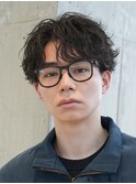 原宿シャドウパーマ無造作パーマラウンドマッシュウルフ刈り上げ