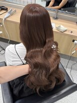ペレ 原宿(PELE) ダークパープルナチュラルショート夏のヘアアレンジ原宿