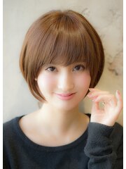 「THE C 橋本」大人かわいい　小顔前髪　丸みのあるショート