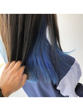 テクライズ 豊橋店(TECHRISE) アクアブルーインナーカラー