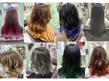 パワーオブヘアーセイカ(Power of Hair Seika)の雰囲気（大人気！寒色系も暖色系も、いろんな色のグラデーションカラー♪）