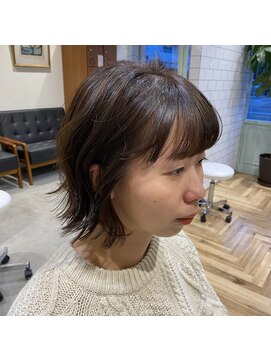 アルマヘアー(Alma hair by murasaki) ◎切りっぱなしボブのマットベージュ◎