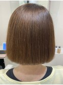 酸性ストレート×美髪ヘアー×酸性縮毛矯正×ミニボブ
