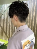 トップヘアー ミカワアンジョウ 安城(TOPHAIR MIKAWA ANJO)&nbsp;束感の出るマッシュヘア/アッシュブラック