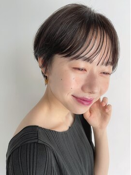 スナッグルサロン(SNUGGLE SALON) 黒髪×シースルーハンサムショート