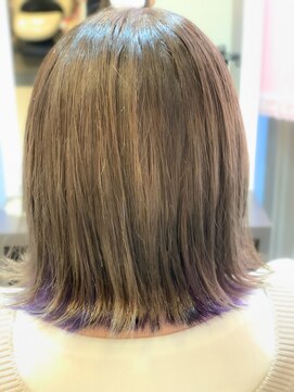 エムタニグチブランシェ(M.TANIGUCHI Branche') インナーパープルレイヤーボブ