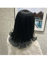 アース 大井町店(HAIR & MAKE EARTH)&nbsp;20代30代大人可愛い毛先パーマアッシュグリーンアッシュ肩ライン