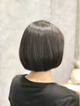 クシュ 所沢東口店(kusyu...) 40代50代/ボブウルフ/ココアベージュ/黒髪/グレージュカラー