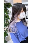 インナーカラー ホワイトピンク