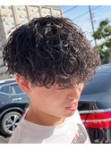 マッシュ 波巻きパーマ