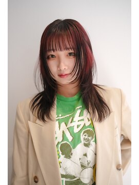 アドネ プライム(adne prime) ミディアムレイヤーウルフ 【ウルフ/栄/矢場町/ペールトーン】