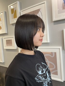 サンド 大阪梅田(sand) @eri_sand_ レイヤーカット/ショート/切りっぱなしボブ/大阪梅田