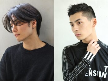 ロゼ 六甲道(ROSE)の写真/[六甲道/学割]メンズカット¥3300!眉カット付¥3850!!駅近＆最終受付20:30迄で仕事帰りにもお勧め◎