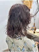 スパイラルパーマレディースパーマウルフパーマ 奥東 巧真