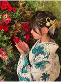 成人式前撮りヘアセット