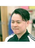 ツーブロックナチュラルフェードパートスタイル