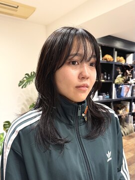 シアン ヘア デザイン(cyan hair design) 【cyan】セミロングウルフ