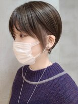 エリマ 武蔵小杉(elima)&nbsp;武蔵小杉大人ショートボブグレージュカラー丸みレイヤーくびれ